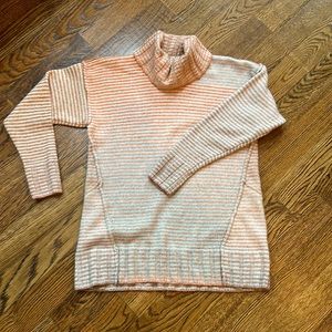 Cabi turtleneck sweater. Beige, orange. Great for fall/winter